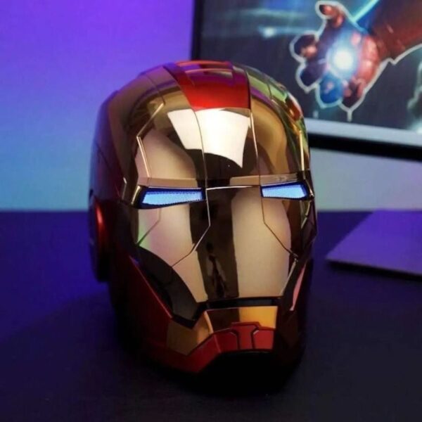 jarvis iron man electric helmet child mask cos wear adult full face headpiece gift exchange