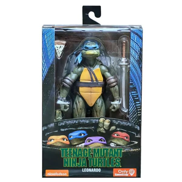 A set of four free shipping high-quality versions of NECA Mutant Ninja Turtle Figure 1990 Movie TMNT Limited Edition Joint Moving Model Ornaments - Image 4