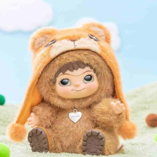 wakuku spot trick series pond glue diary fox rabbit ornaments blind box plush doll wakuku bag pendant set of six