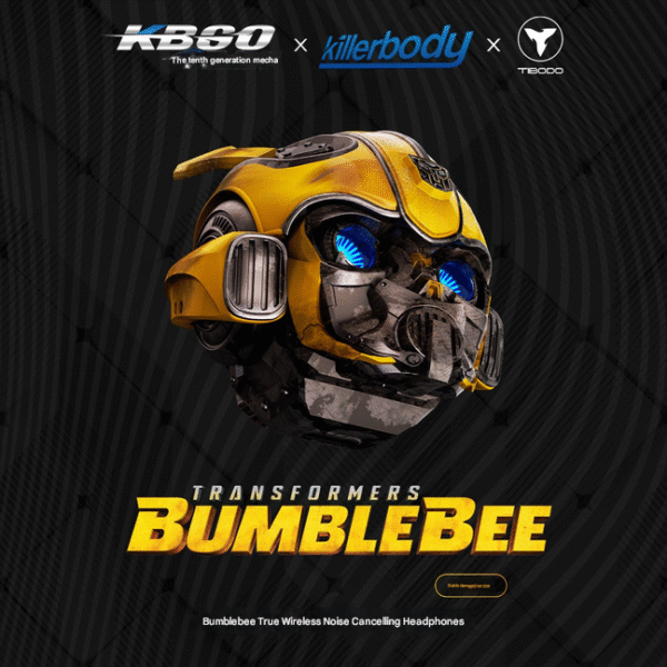 killerbody titanium transformers bumblebee wireless bluetooth noise reduction headphones alloy trendy playable motivational armor