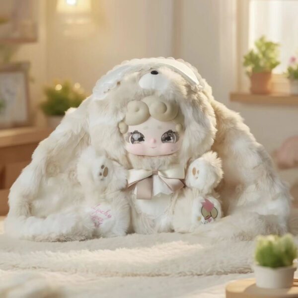 genuine luckydeernai good night rabbit 600 body sweet tea rabbit series plush blind box doll ornament doll raw