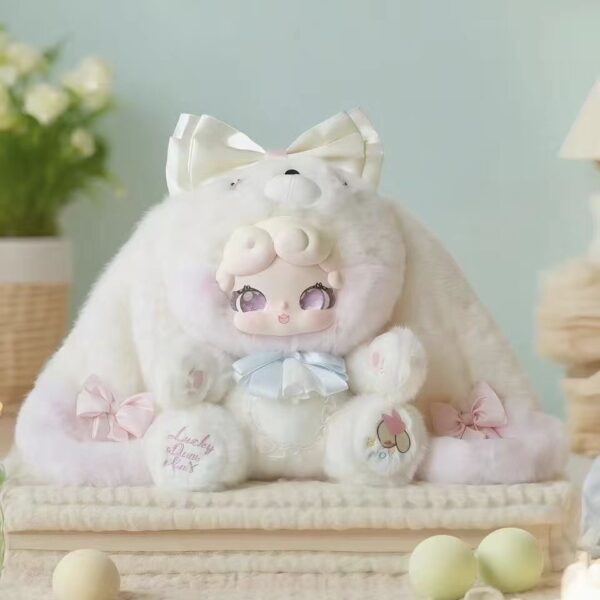 genuine luckydeernai good night rabbit 600 body sweet tea rabbit series plush blind box doll ornament doll raw