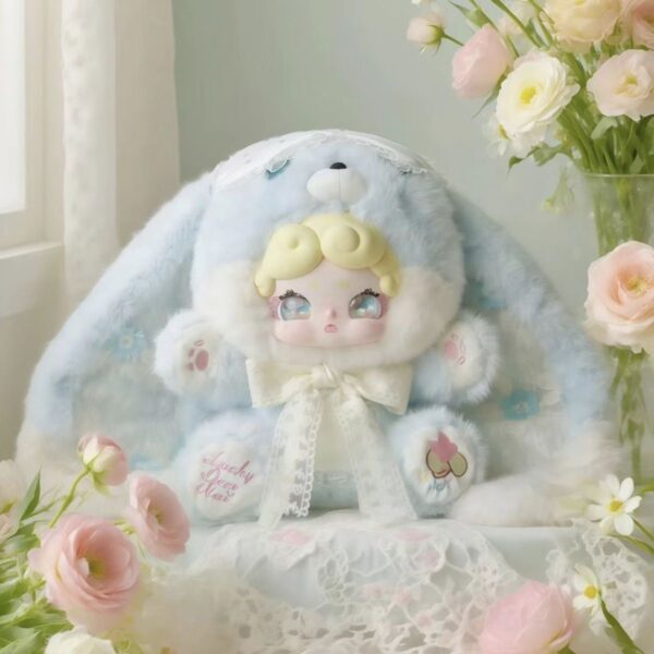 genuine luckydeernai good night rabbit 600 body sweet tea rabbit series plush blind box doll ornament doll raw