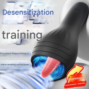 airplane cup men's penis training delay tongue licking glans adult products fully automatic masturbator sex reduce sensitivity