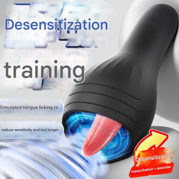 airplane cup men's penis training delay tongue licking glans adult products fully automatic masturbator sex reduce sensitivity