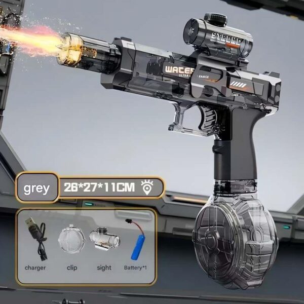 ice mouse flash water gun linkage back load cool light electric high speed continuous boy and girl water play toy gift