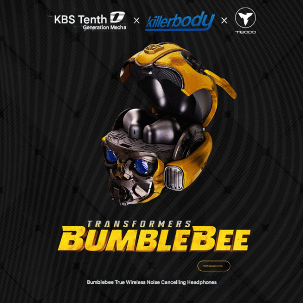 killerbody titanium transformers bumblebee wireless bluetooth noise reduction headphones alloy trendy playable motivational armor